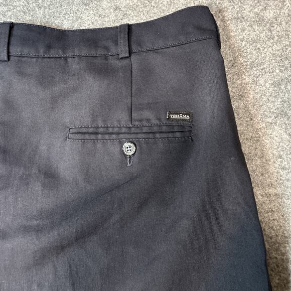 2 Pr. Tehama Shorts Navy /black Clint Golf Rayon Blend 8” Inseam Men's 36 Pleats - Picture 13 of 14